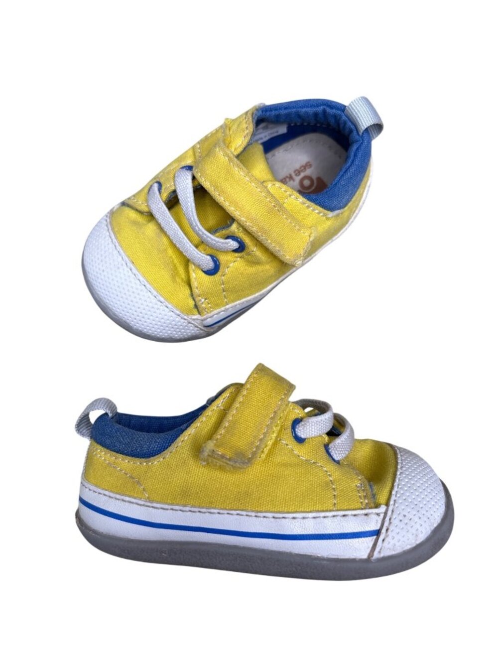 Infant 4 See Kai Run Stevie Yellow First Walker Shoes